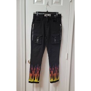 XDA Flame Graphic Cargo Pants 8
